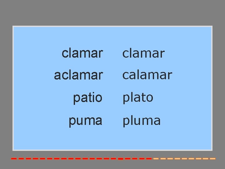 clamar aclamar patio puma clamar calamar plato pluma 