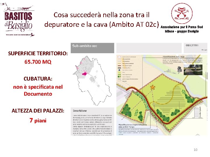 Cosa succederà nella zona tra il depuratore e la cava (Ambito AT 02 c)