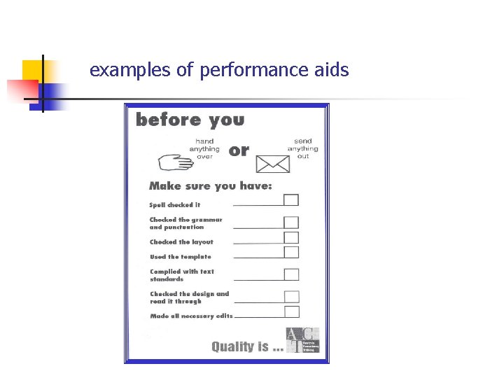 examples of performance aids 