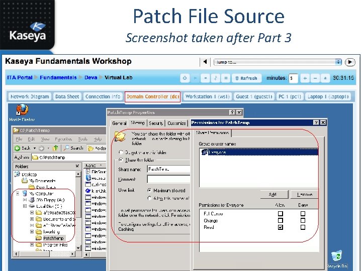 Patch File Source Screenshot taken after Part 3 