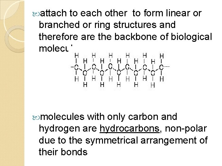  attach to each other to form linear or branched or ring structures and