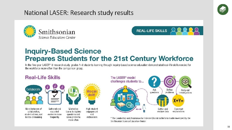 National LASER: Research study results 11 
