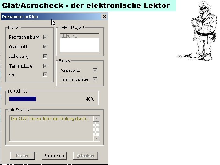 Clat/Acrocheck - der elektronische Lektor 