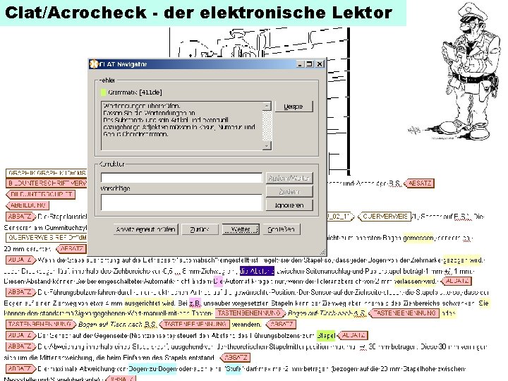 Clat/Acrocheck - der elektronische Lektor 