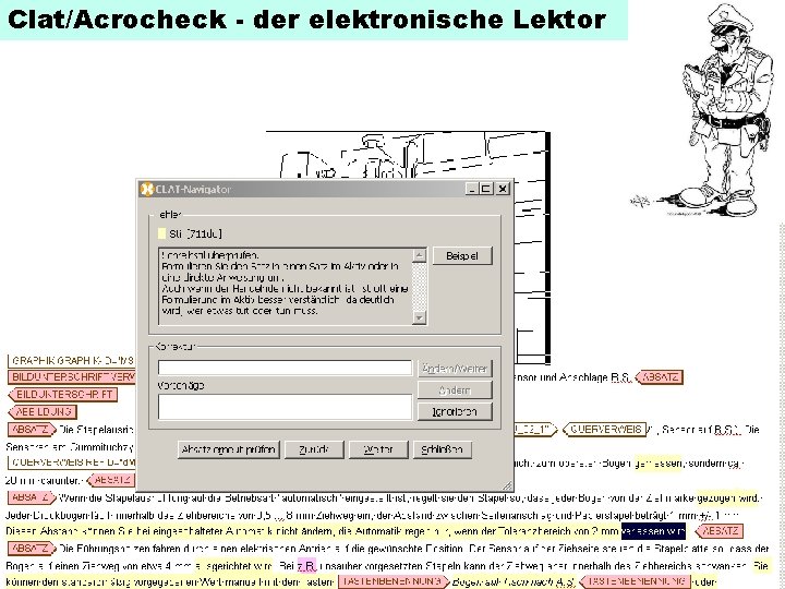 Clat/Acrocheck - der elektronische Lektor 