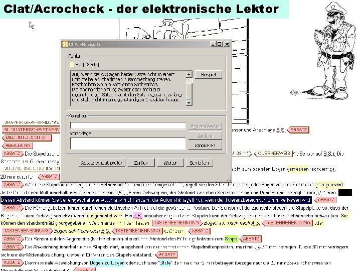 Clat/Acrocheck - der elektronische Lektor 