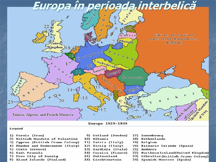 Europa în perioada interbelică 