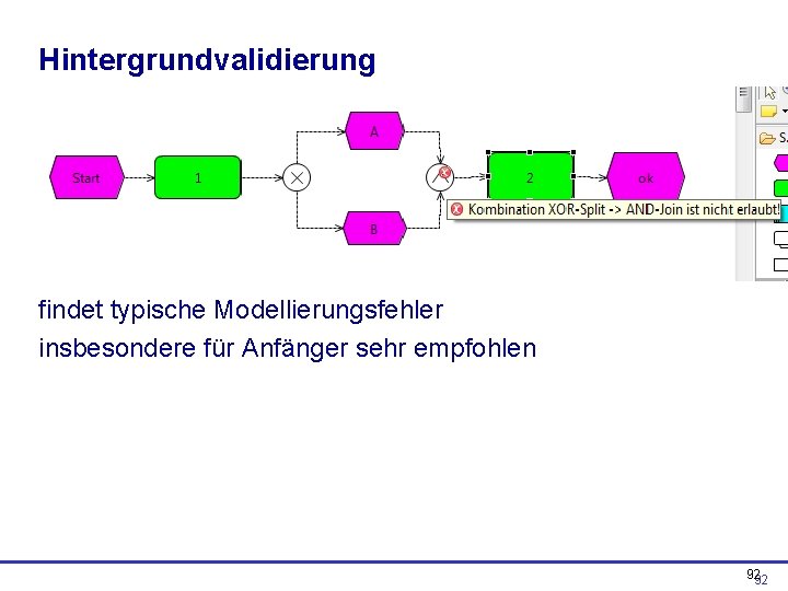 Hintergrundvalidierung findet typische Modellierungsfehler insbesondere für Anfänger sehr empfohlen 92 92 