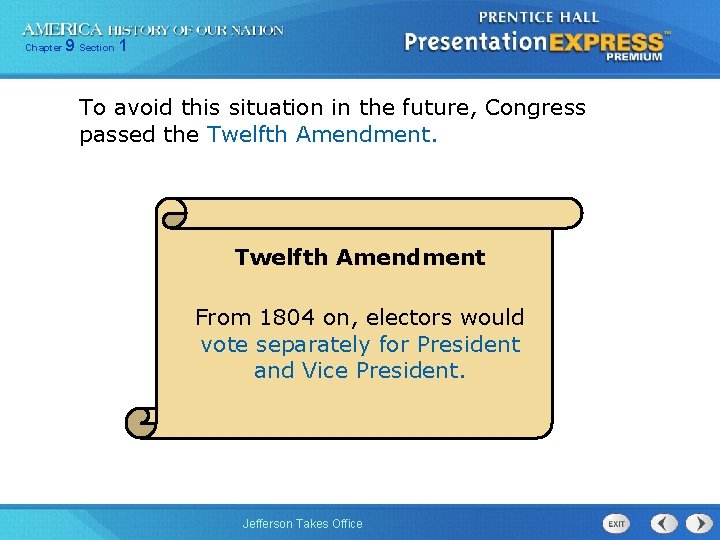 Chapter 9 Section 1 To avoid this situation in the future, Congress passed the