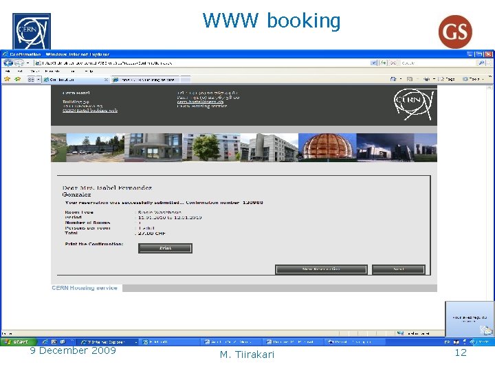 WWW booking 9 December 2009 M. Tiirakari 12 