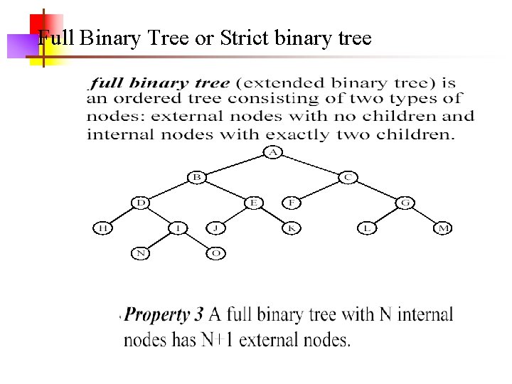 Full Binary Tree or Strict binary tree 