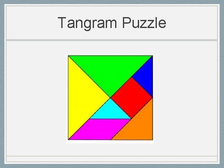 Tangram Puzzle 
