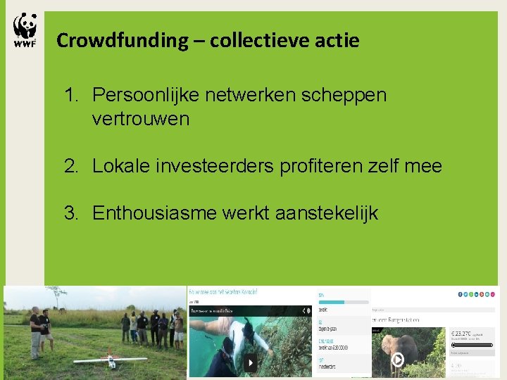 Crowdfunding – collectieve actie 1. Persoonlijke netwerken scheppen vertrouwen Shorter title 2. Lokale investeerders