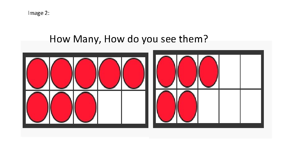 Image 2: How Many, How do you see them? 
