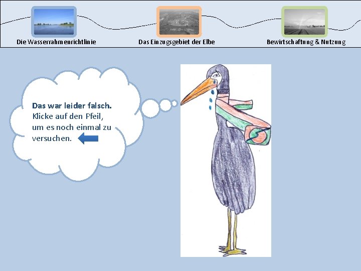 Die Wasserrahmenrichtlinie Das war leider falsch. Klicke auf den Pfeil, um es noch einmal