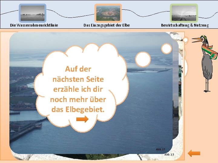 Die Wasserrahmenrichtlinie Das Einzugsgebiet der Elbe Auf der nächsten Seite erzähle ich dir noch