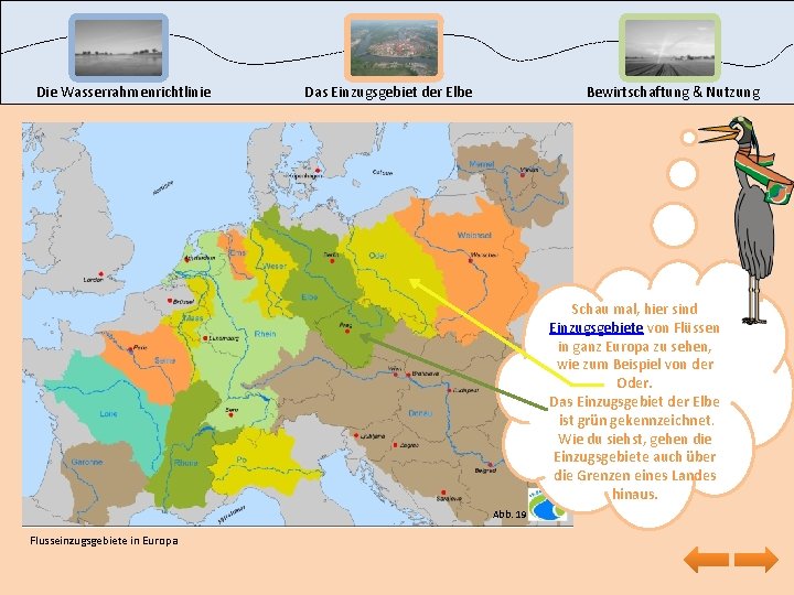 Die Wasserrahmenrichtlinie Das Einzugsgebiet der Elbe Bewirtschaftung & Nutzung Schau mal, hier sind Einzugsgebiete