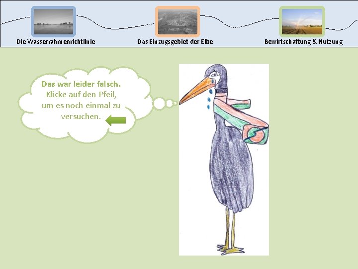 Die Wasserrahmenrichtlinie Das war leider falsch. Klicke auf den Pfeil, um es noch einmal