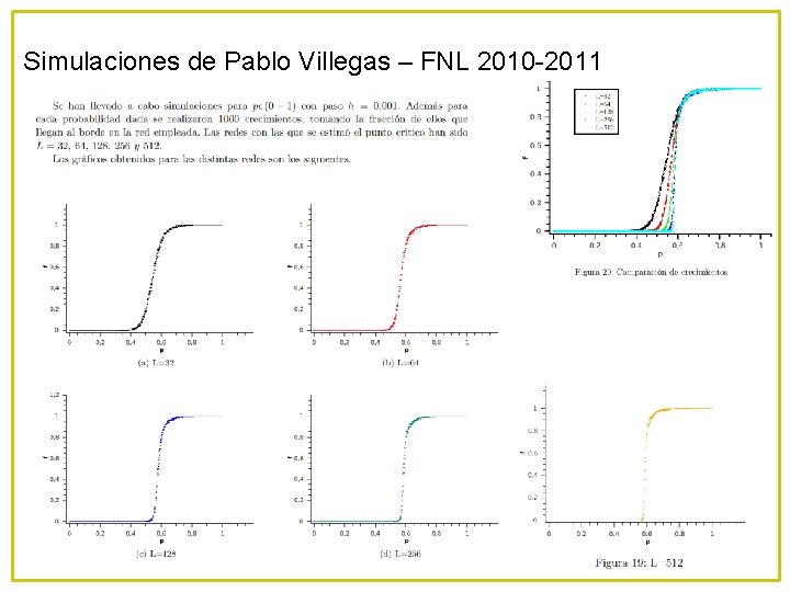 Simulaciones de Pablo Villegas – FNL 2010 -2011 