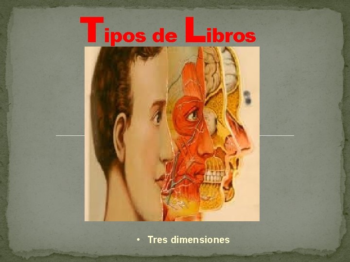 Tipos de Libros • Tres dimensiones 