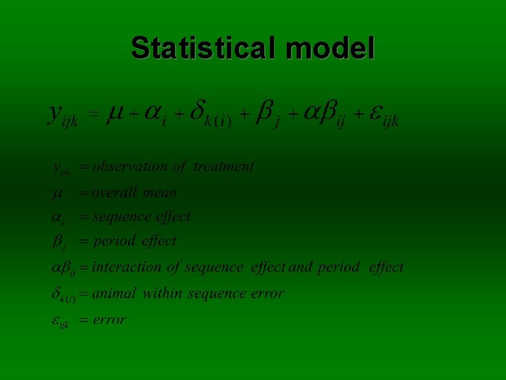 Statistical model 