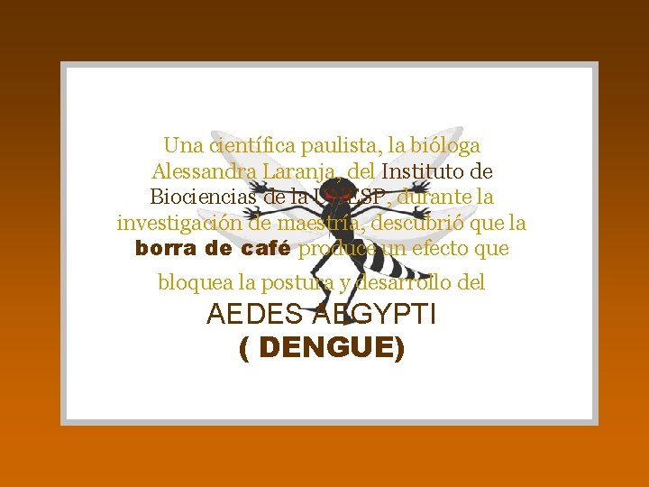 Una científica paulista, la bióloga Alessandra Laranja, del Instituto de Biociencias de la UNESP,