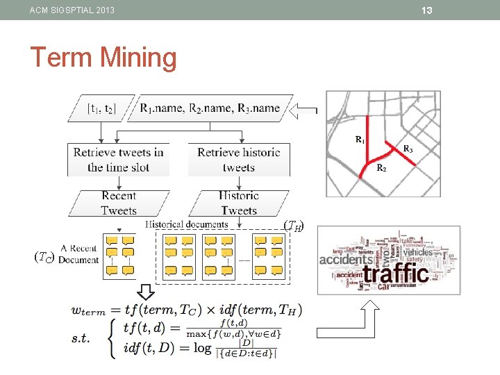 13 ACM SIGSPTIAL 2013 Term Mining (TH) (TC) 