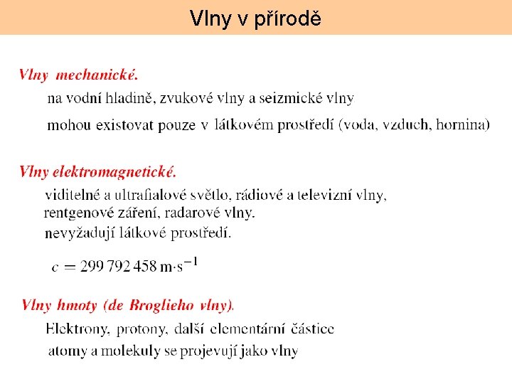 Vlny v přírodě 