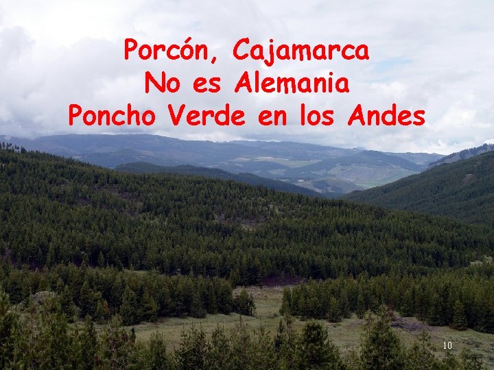 Porcón, Cajamarca No es Alemania Poncho Verde en los Andes 10 