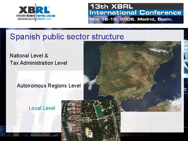 Spanish public sector structure National Level & Tax Administration Level Autonomous Regions Level Local