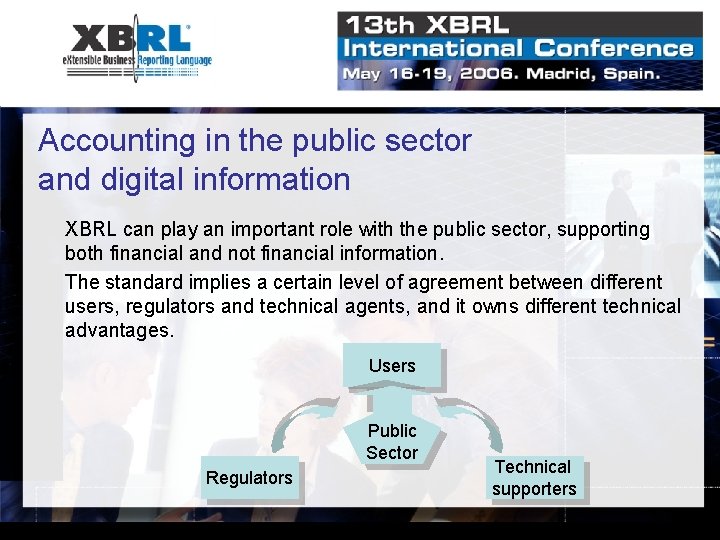 Accounting in the public sector and digital information XBRL can play an important role