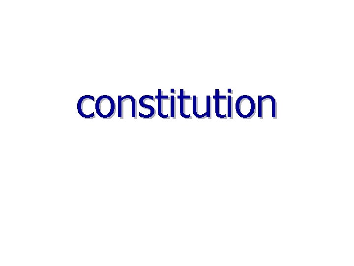 constitution 