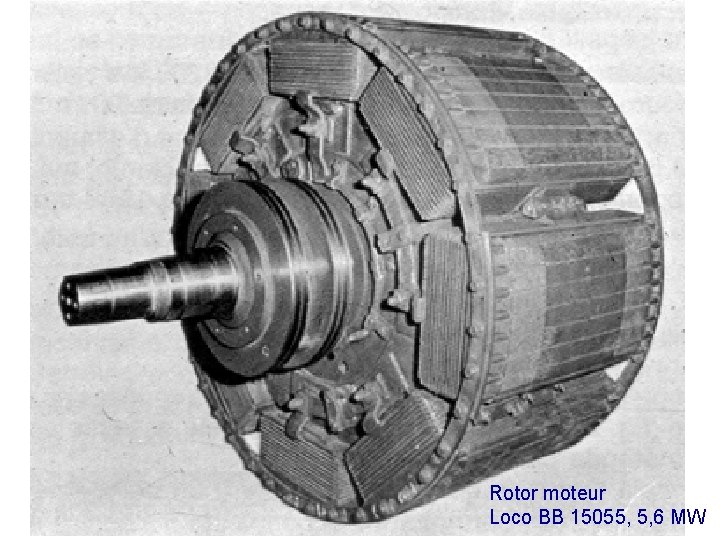 Rotor moteur Loco BB 15055, 5, 6 MW 