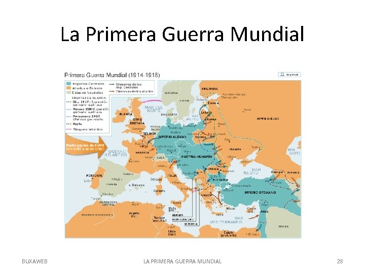 La Primera Guerra Mundial BUXAWEB LA PRIMERA GUERRA MUNDIAL 28 