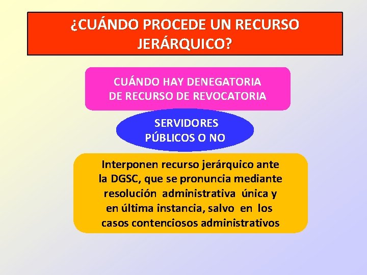 ¿CUÁNDO PROCEDE UN RECURSO JERÁRQUICO? CUÁNDO HAY DENEGATORIA DE RECURSO DE REVOCATORIA SERVIDORES PÚBLICOS