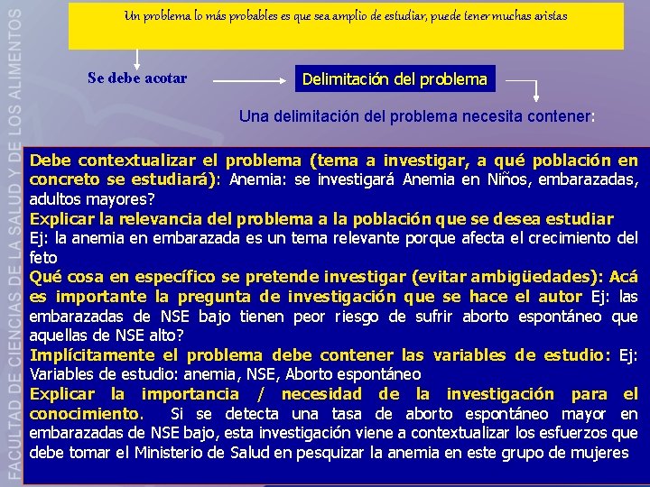 Un problema lo más probables es que sea amplio de estudiar, puede tener muchas