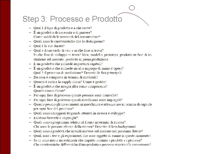 Step 3: Processo e Prodotto 
