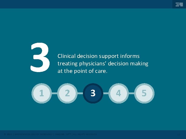 3 1 Clinical decision support informs treating physicians’ decision making at the point of