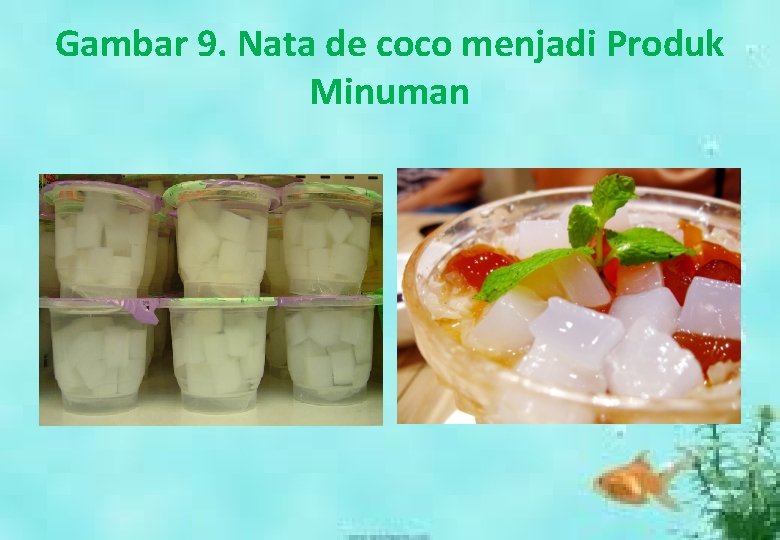 Gambar 9. Nata de coco menjadi Produk Minuman 