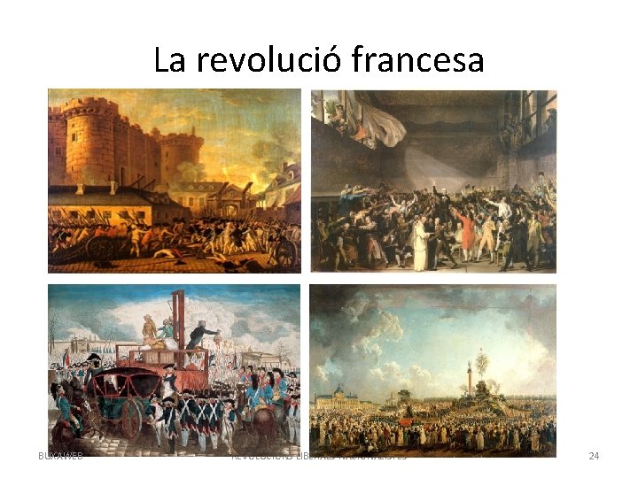 La revolució francesa BUXAWEB REVOLUCIONS LIBERALS-NACIONALISTES 24 