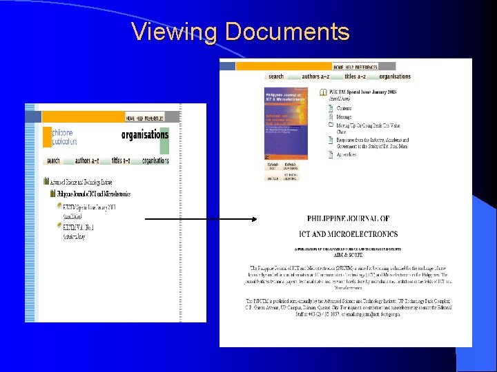 Viewing Documents 