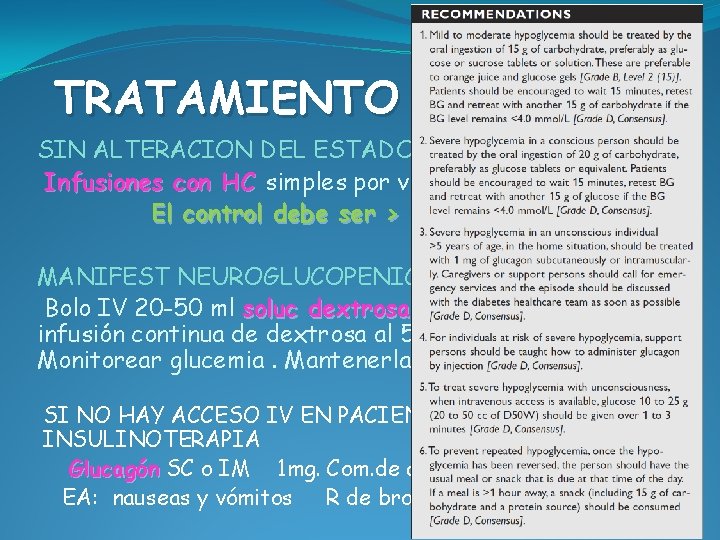 TRATAMIENTO SIN ALTERACION DEL ESTADO DE CONCIENCIA Infusiones con HC simples por vo. (15