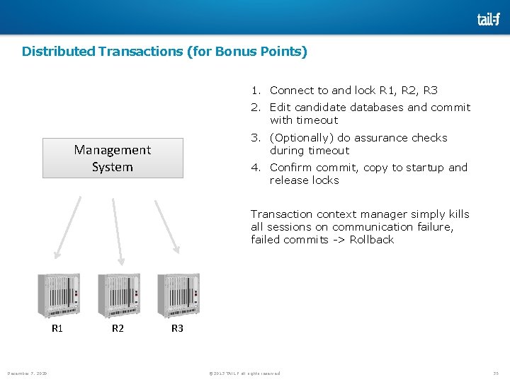 Distributed Transactions (for Bonus Points) 1. Connect to and lock R 1, R 2, Distributed Transactions (for Bonus Points) 1. Connect to and lock R 1, R 2,