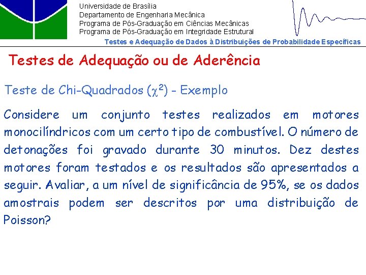 Universidade de Brasília Departamento de Engenharia Mecânica Programa de Pós-Graduação em Ciências Mecânicas Programa