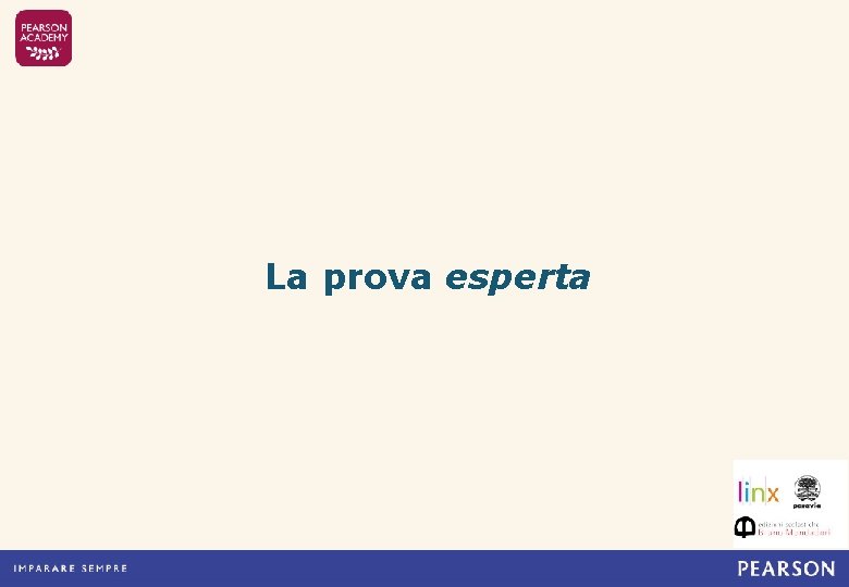 La prova esperta 