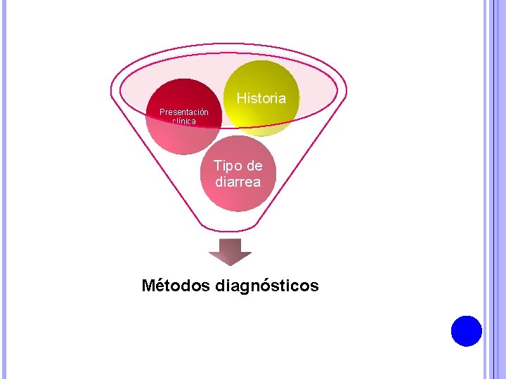 Historia Presentación clínica Tipo de diarrea Métodos diagnósticos 