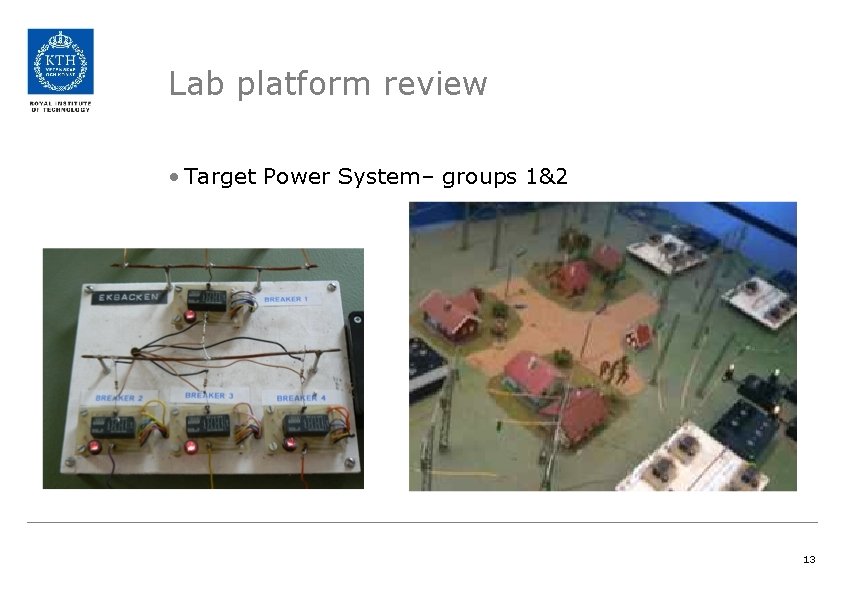 Lab platform review • Target Power System– groups 1&2 13 