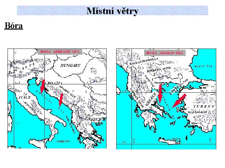 Místní větry Bóra 