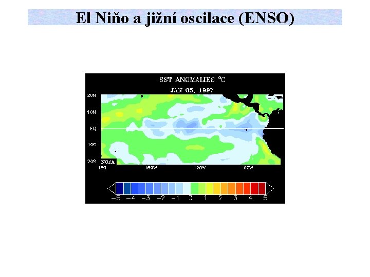 El Niňo a jižní oscilace (ENSO) 