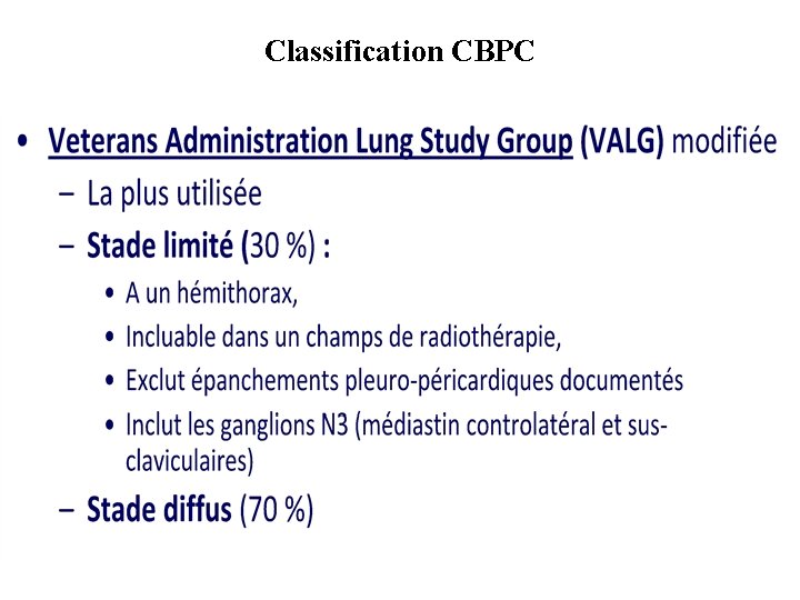 Classification CBPC 